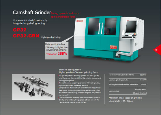 CNC-slijpmachine, GP32-CBN-slijpmachine voor harde legering dieselmotor, motorfiets, pomp-slijpmachine